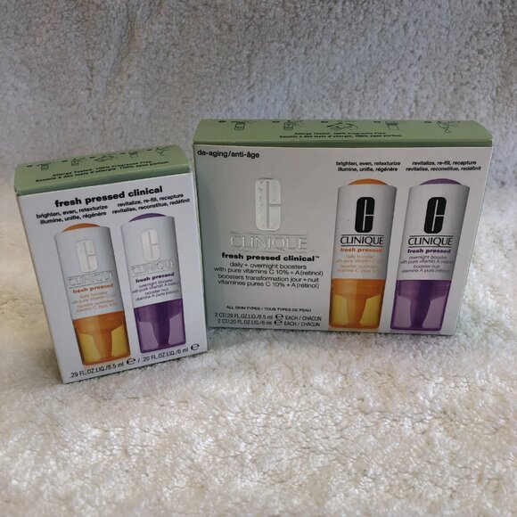 NWT in Box Clinique Fresh Pressed & Fresh Pressed Clinical Recharge System - Picture 7 of 13